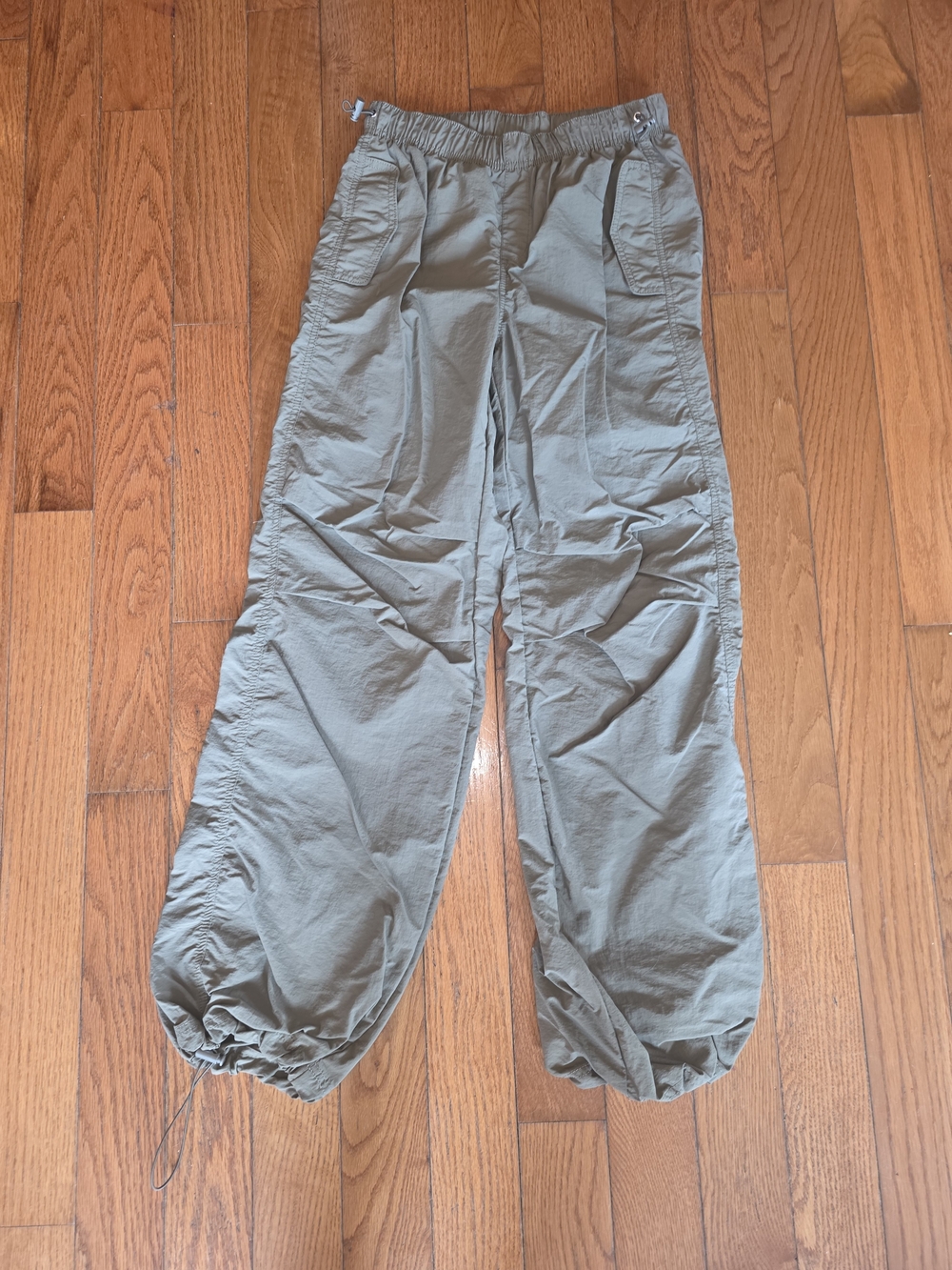Aiden Olive Cargo Parachute Jogger Pants